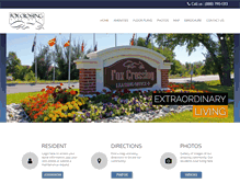 Tablet Screenshot of foxcrossingapartments.com